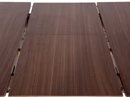 Extending Dining Table MADOX Dark Walnut 150/190 cm 90 cm_777898