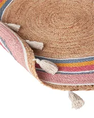 Barnmatta ZANAVI Flerfärgad ø 120 cm Jute_906533