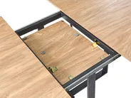 Förlängningsbart matbord COOPER Brun 120/160 cm 120 cm_1029408