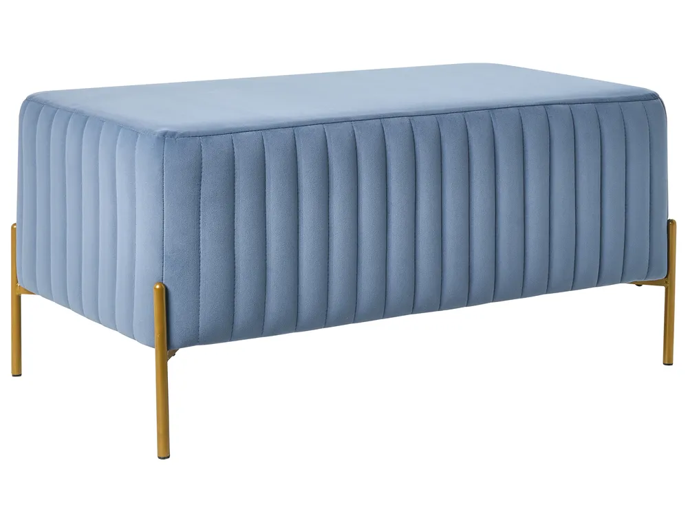 Upholstered Bench UTAH Velvet Blue