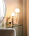 Pöytävalaisin TULUN Beige