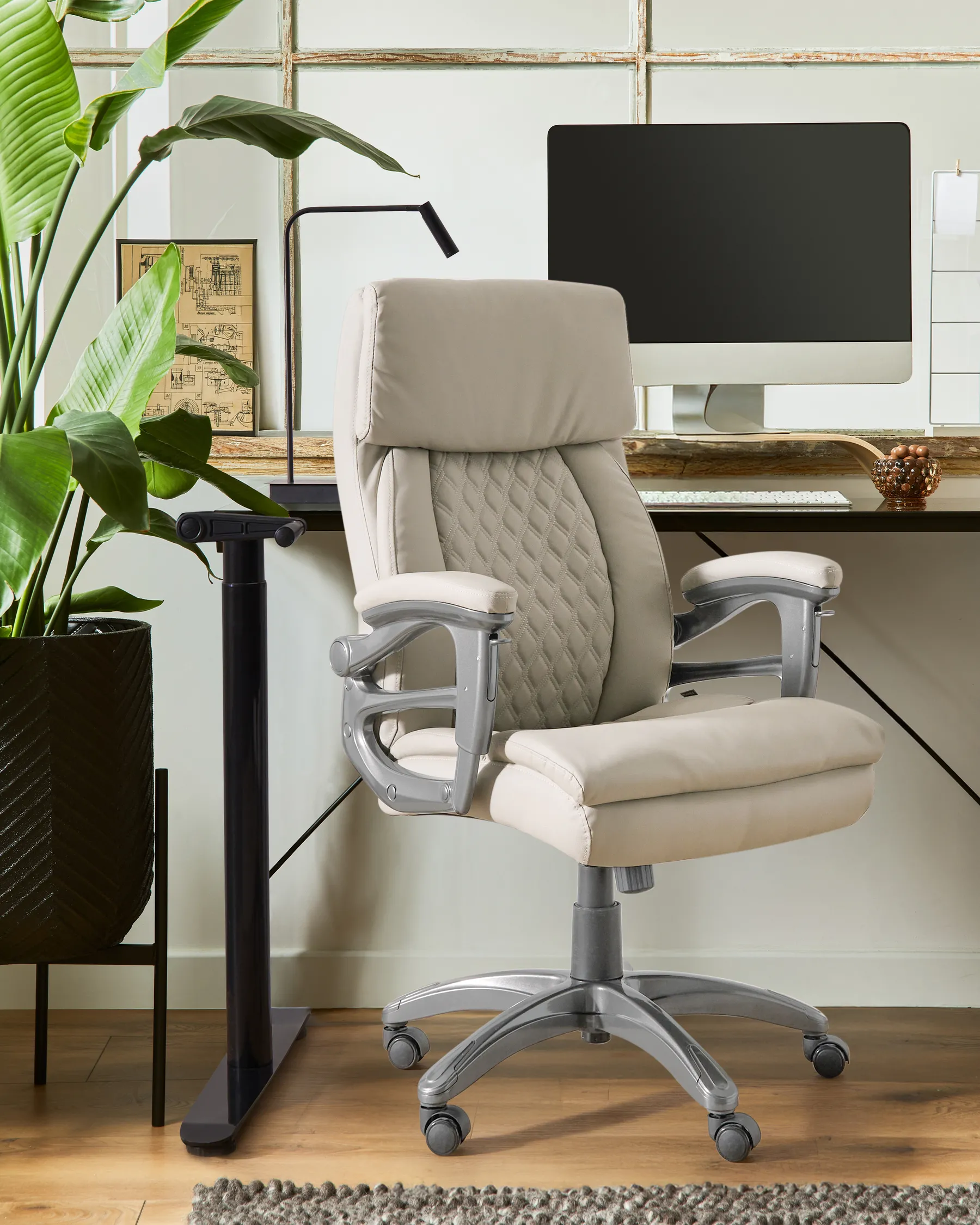 Executive Chair GALLANT Faux Leather Beige_990348
