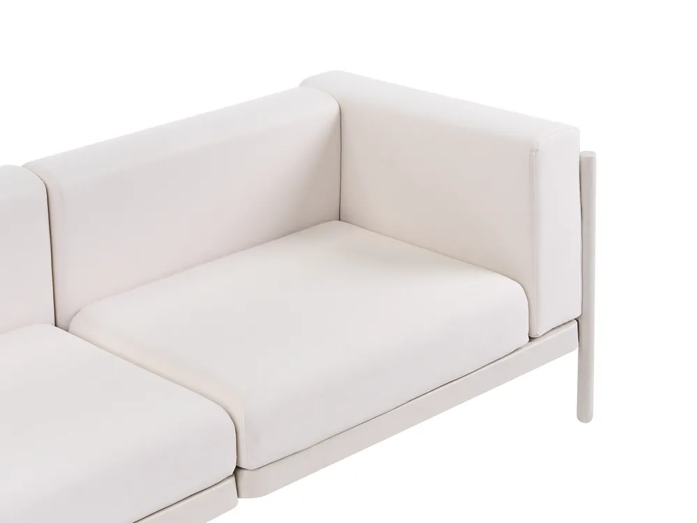 Trädgårdssoffa 4-sits FERRETTI Ljusbeige_1028792