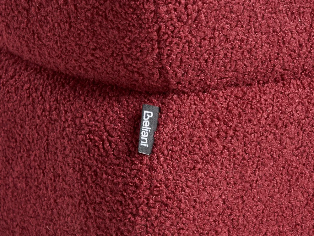 Pouffe CALIENTE Boucle Dark Red_1069730