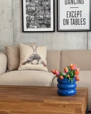 Set med 2 prydnadskuddar BUXUS 45 x 45 cm Taupe_997802
