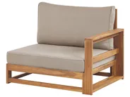 Garden Sofa 3 Seater TIMOR Modular Certified Acacia Wood Light Brown_906346