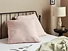 Set of 2 Decorative Cushions LEUZEA 60 x 60 cm Boucle Pastel Pink Solid