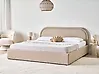 Ottoman Bed QUILLIEN Boucle Beige 180 x 200 cm (EU Super King)