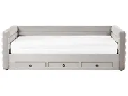 Dagbädd med förvaring Sammet MEUDON 90 x 200 cm Grå_1022099