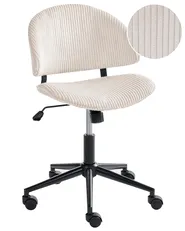 Office Chair KIANA Corduroy Off-White_1042871