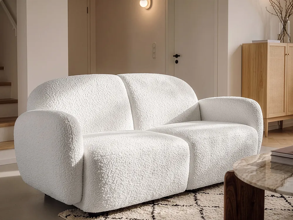 Sofa 2 Seater JULE Boucle Off-White