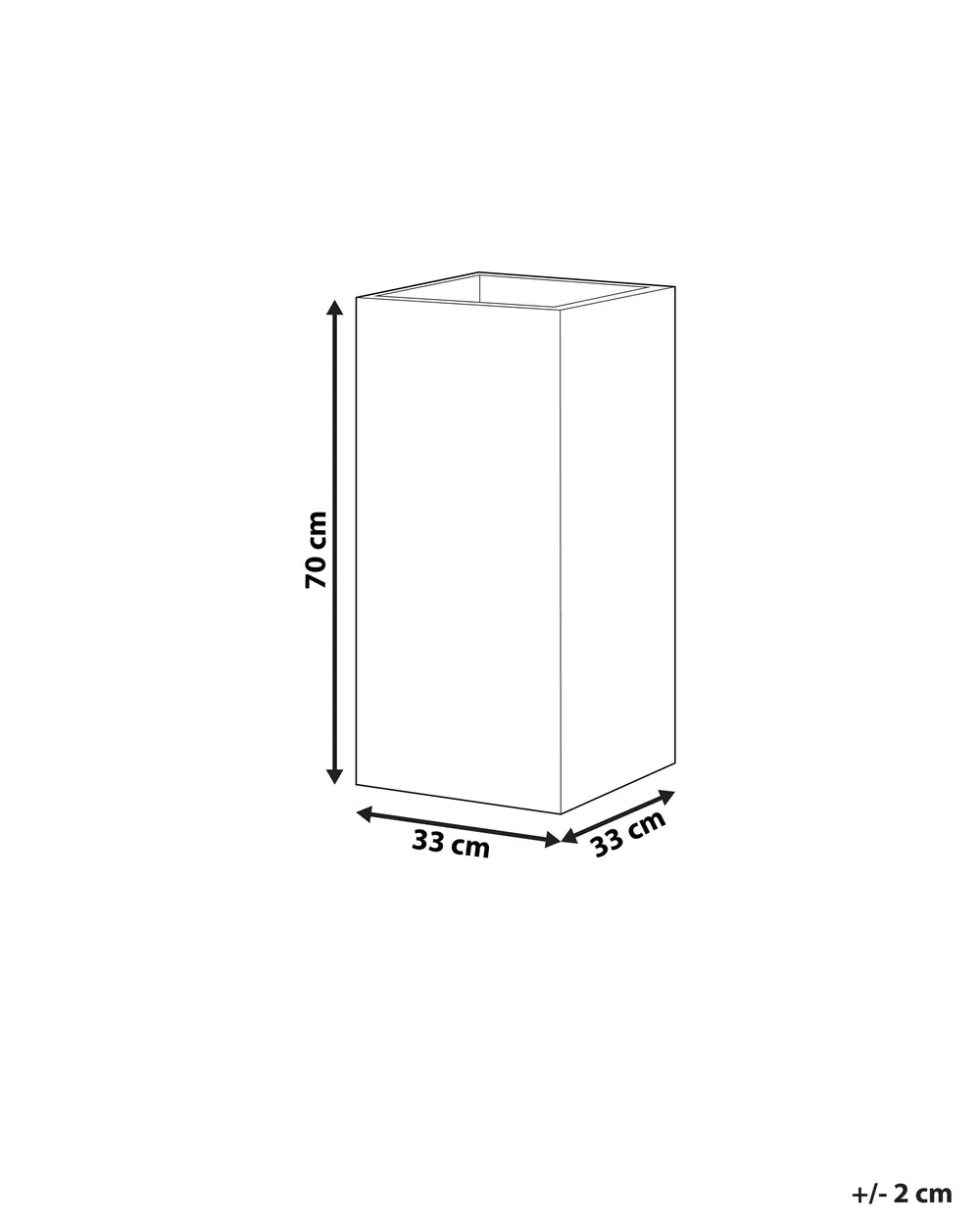 Blomkruka DION 33 cm Ljusbeige_782417