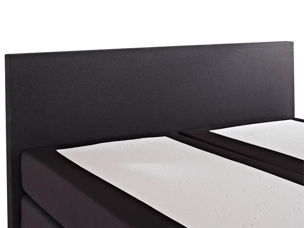 Divan Bed Fabric PRESIDENT 160 x 200 cm (EU King Size) Black_882902