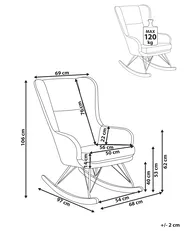 Rocking Chair LUOMA Boucle Off-White_974597
