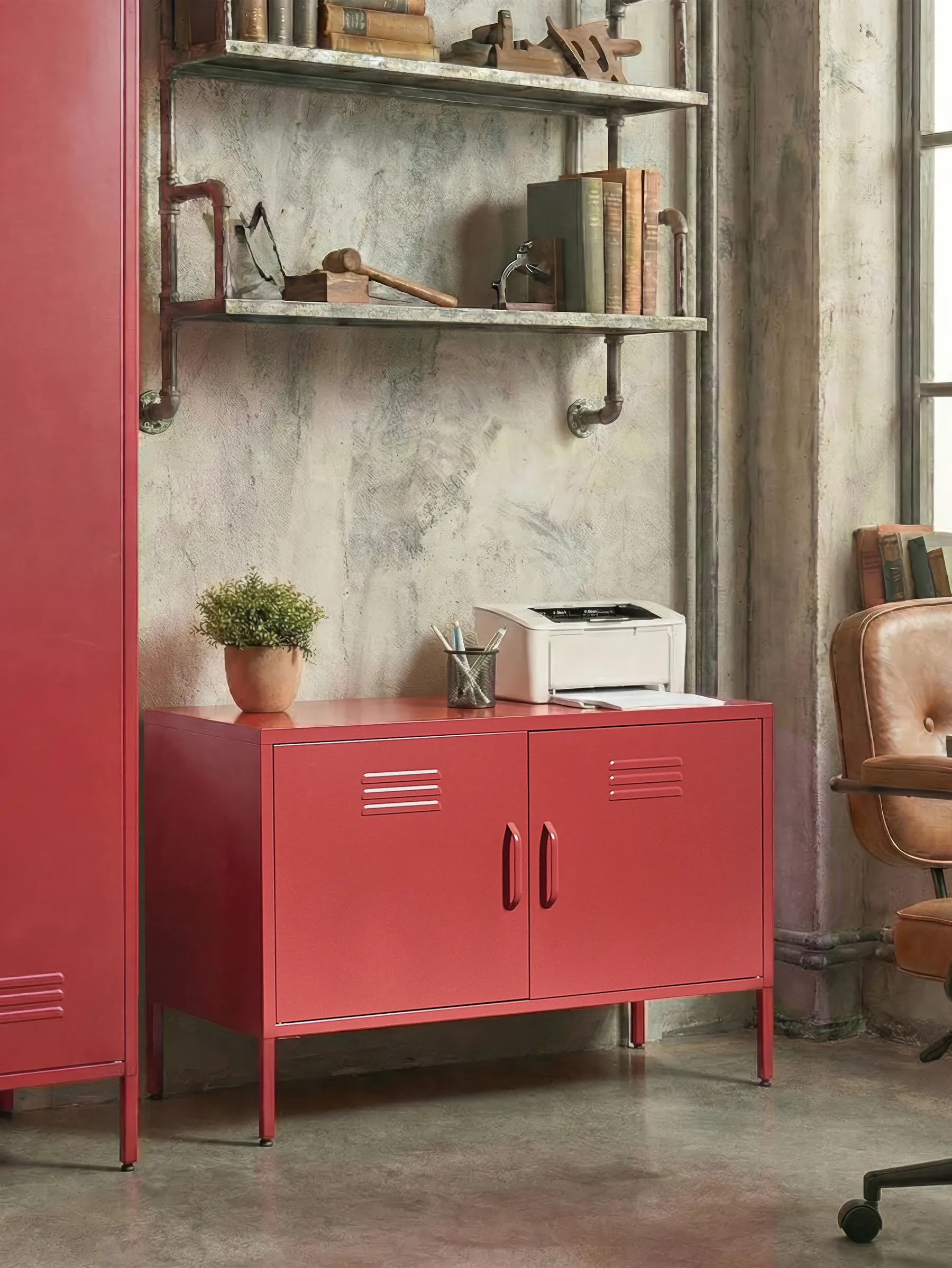 Storage Unit URIA Metal Red_811848
