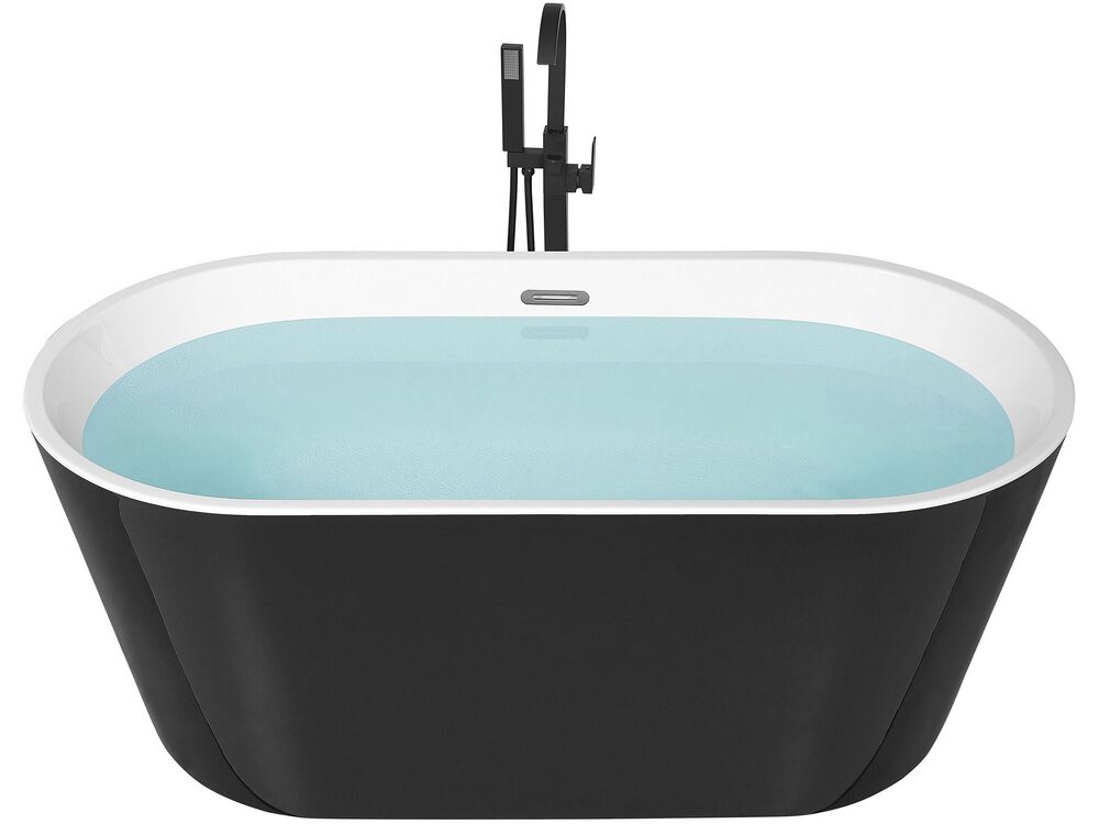 Fristående badkar HAVANA 1700 x 730 mm Svart/ Vit