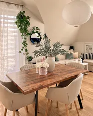 Extending Dining Table HARLOW Dark Brown 140/180 cm 90 cm_883394