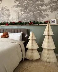 Set med 2 julpynt VEFSNA 90/122 cm Julgran Beige_1052455