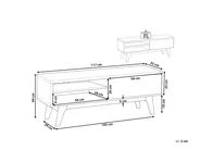 TV Stand BUFFALO Brown/ White_816505