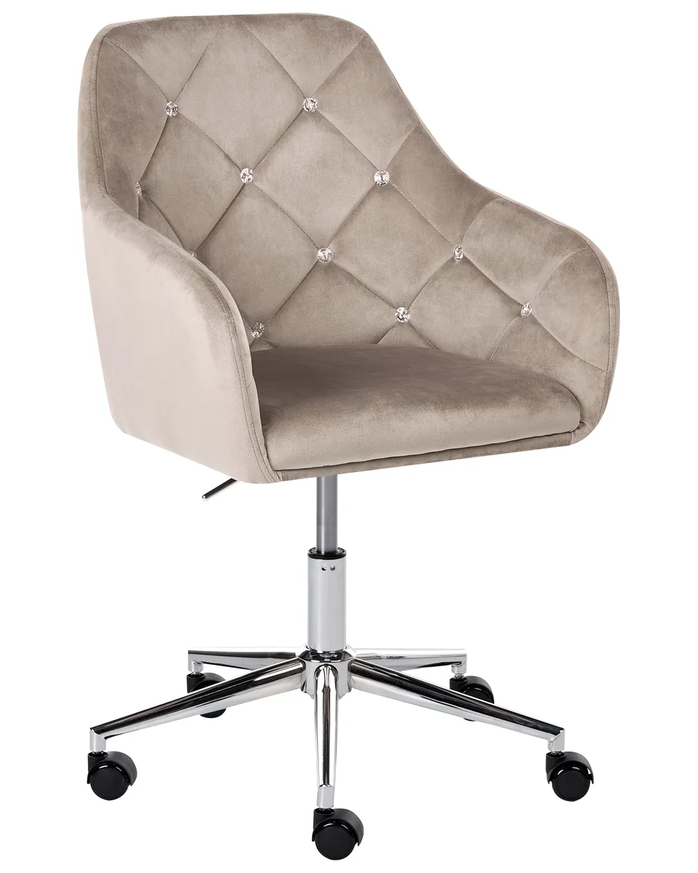 Desk Chair VELORIA Velvet Beige