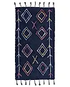 Matto CORUM Musta 80 x 150 cm Puuvilla