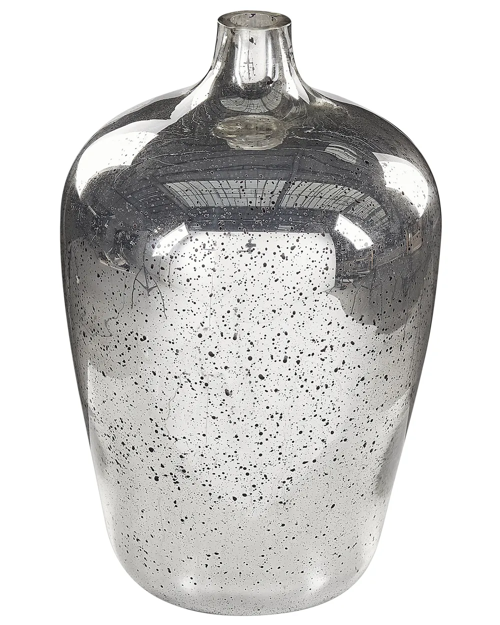 Flower Vase KACHORI 40 cm Glass Silver
