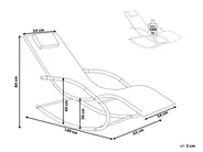 Rocking Sun Lounger CARANO Metal Turquoise_689445
