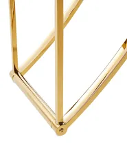 4 Tier Shelving Unit HOLLOW 175 cm Metal Gold_895869
