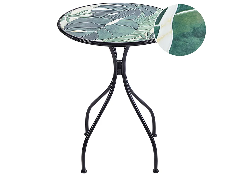 Bistro Table COZZANA 60 cm 60 cm Metal Black