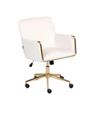 Skrivbordsstol ALTONA Sammet Off-White_998555