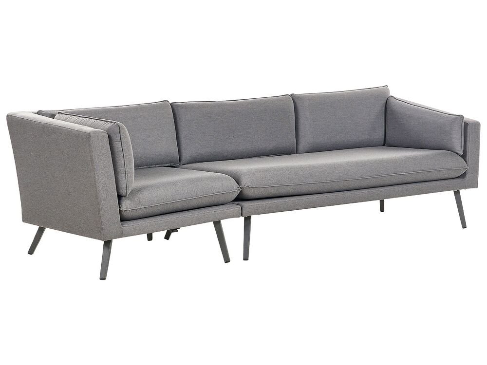 Garden Sofa 3 Seater LORETELLO Grey Left Hand