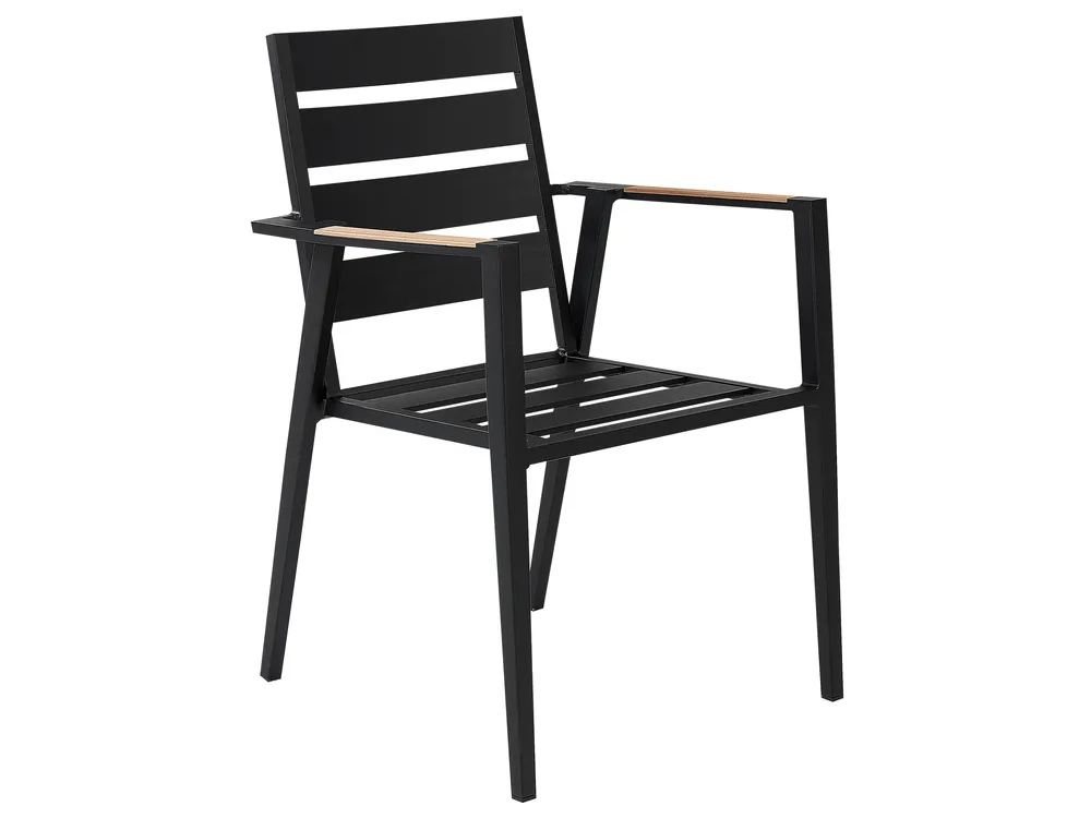 Garden Dining Set 8 Seater VALCANETTO/TAVIANO with Cushions Metal Black_846233