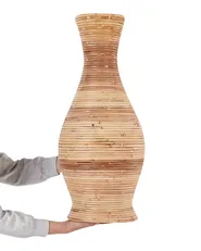 Decorative Vase TRINISA 70 cm Rattan Natural_926262