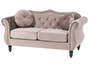 Sofa 2 Seater SKIEN Velvet Taupe_1034397