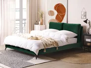 Bed Velvet MELLE 160 x 200 cm (EU King Size) Emerald Green_829919