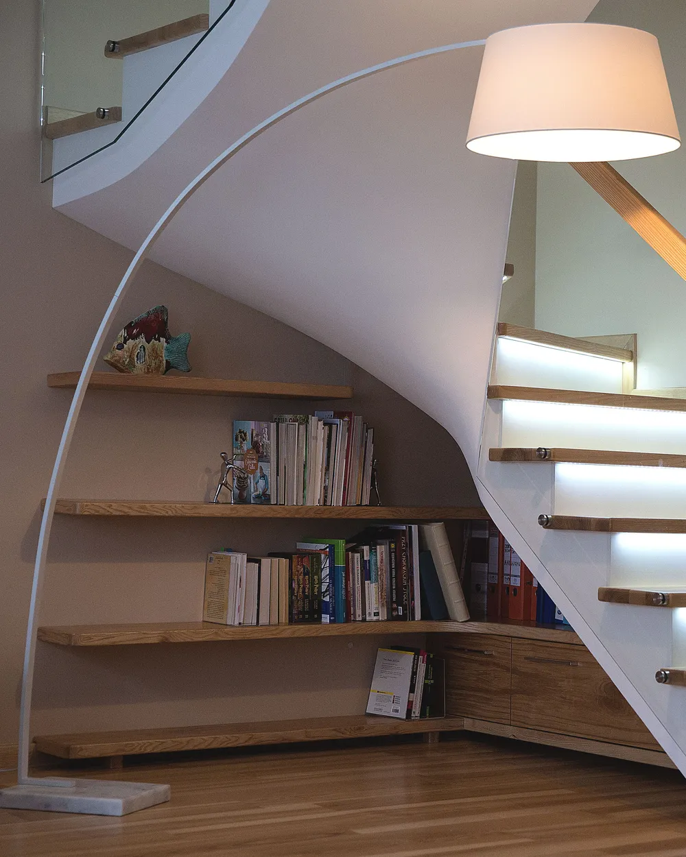 Floor Lamp BENUE Metal White
