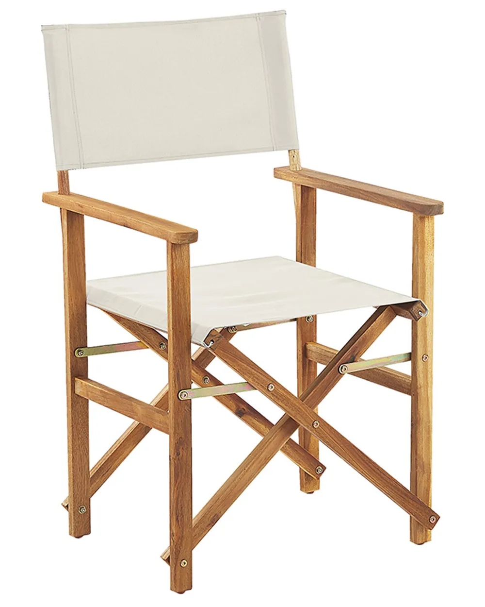 Set of 2 Garden Chairs CINE Acacia Wood Dark Green_819262