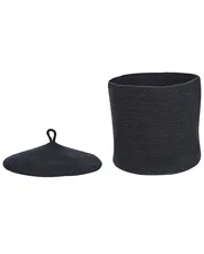 Set of 2 Baskets SILOPI Cotton Black_840182