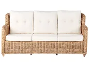 Garden Sofa Set 5 Seater ALESSANO Rattan Natural_928585