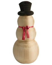 Set med 2 julpynt KLARALVEN 90/124 cm Snögubbe Beige_1030525