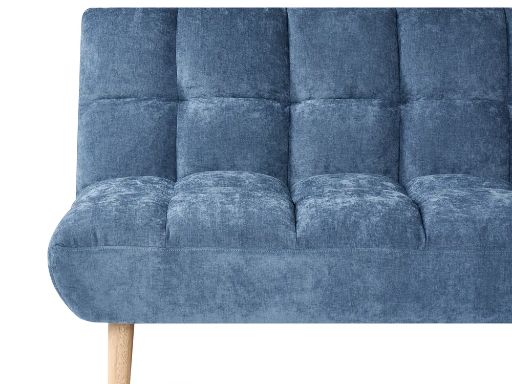 Sofa Bed 2 Seater RISOR Fabric Blue_1053644