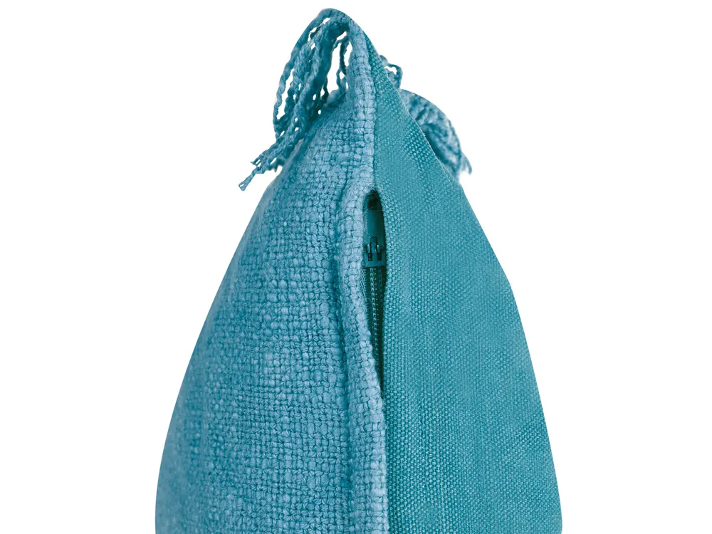 Set med 2 prydnadskuddar MABA 50 x 35 cm Bomull Blå Monokromt_940260