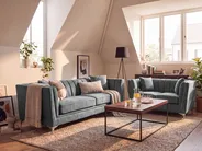 Sofa 3 Seater GAULA Velvet Grey_1145547