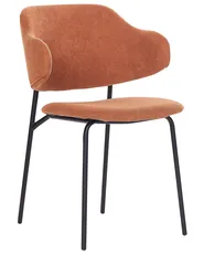 Set of 2 Dining Chairs KENAI Orange_874480