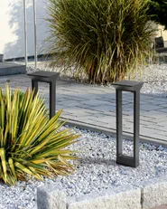 Solar Outdoor LED Bollard Lamp MALDEN with Motion Sensor Black_943712