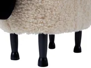 Storage Animal Stool SHEEP Sheep Fabric Light Beige_852411