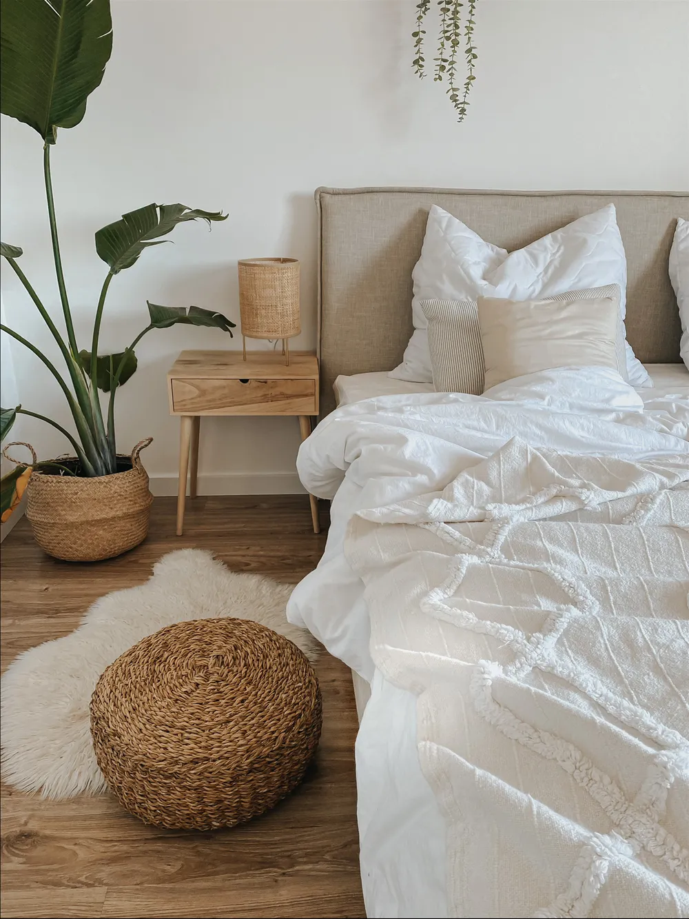 Säng med lamellram SENNEZ 180 x 200 cm Beige_829583