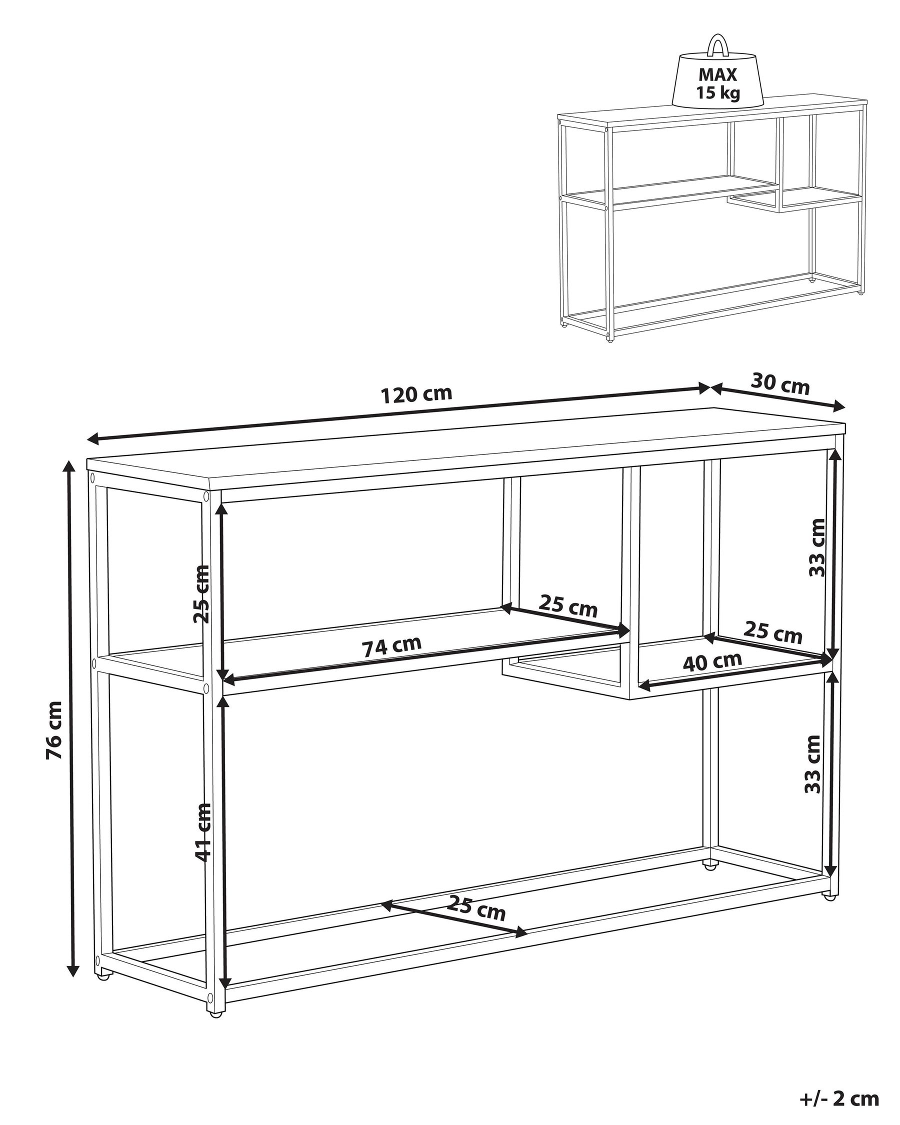 Konsolbord BELMONT Brun_814904