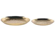 Set of 2 Trinket Dishes SADANE Metal Gold_849353