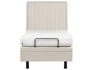Justerbar säng  DUKE II 90 x 200 cm Ljusbeige_910515